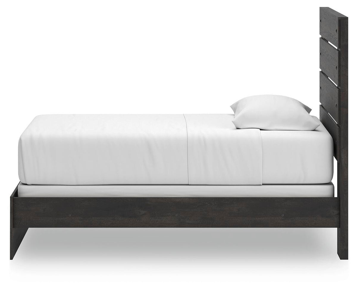 Hollivern Twin Panel Bed, Dresser and Mirror (PCB2108-SI) - Image 13