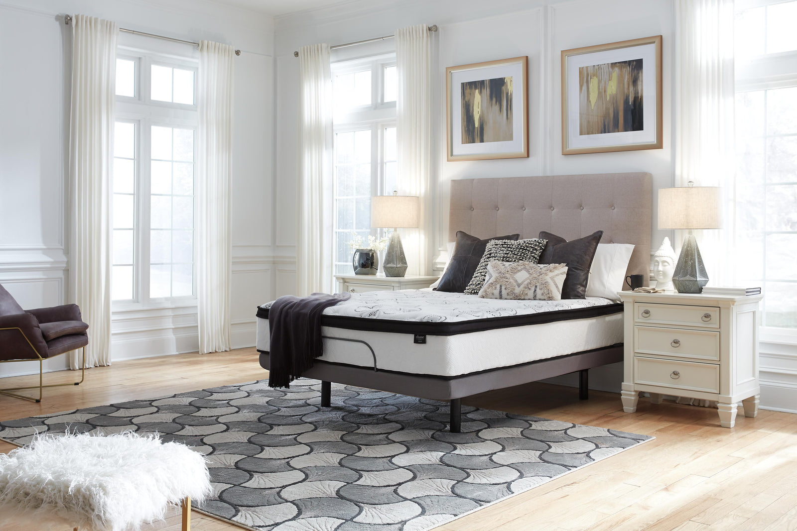 Chime 12 Inch Hybrid California King Mattress in a Box (M697-SI) - Image 8
