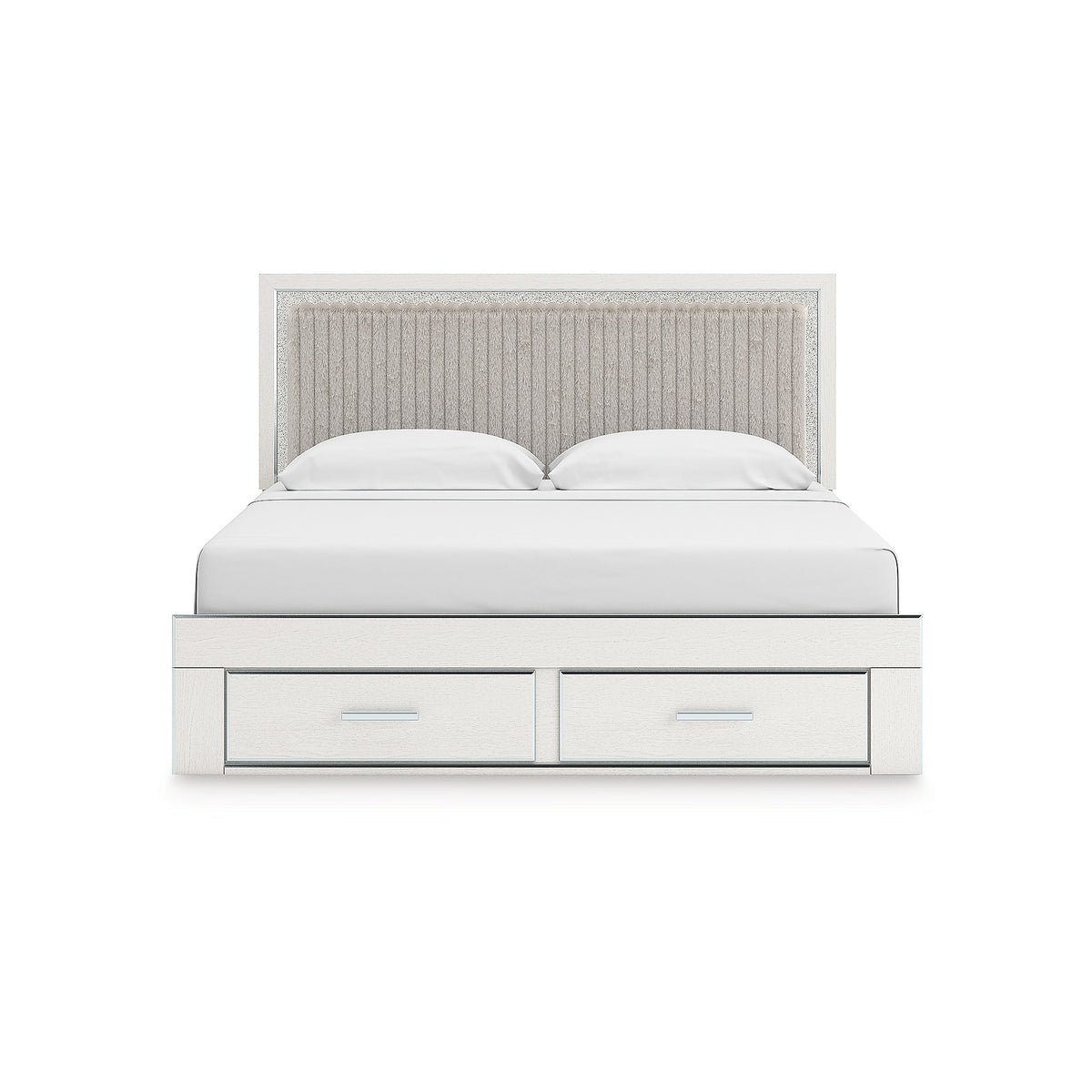 Zuraleus King Upholstered Panel Platform Storage Bed (PCB3381-SI) - Image 2