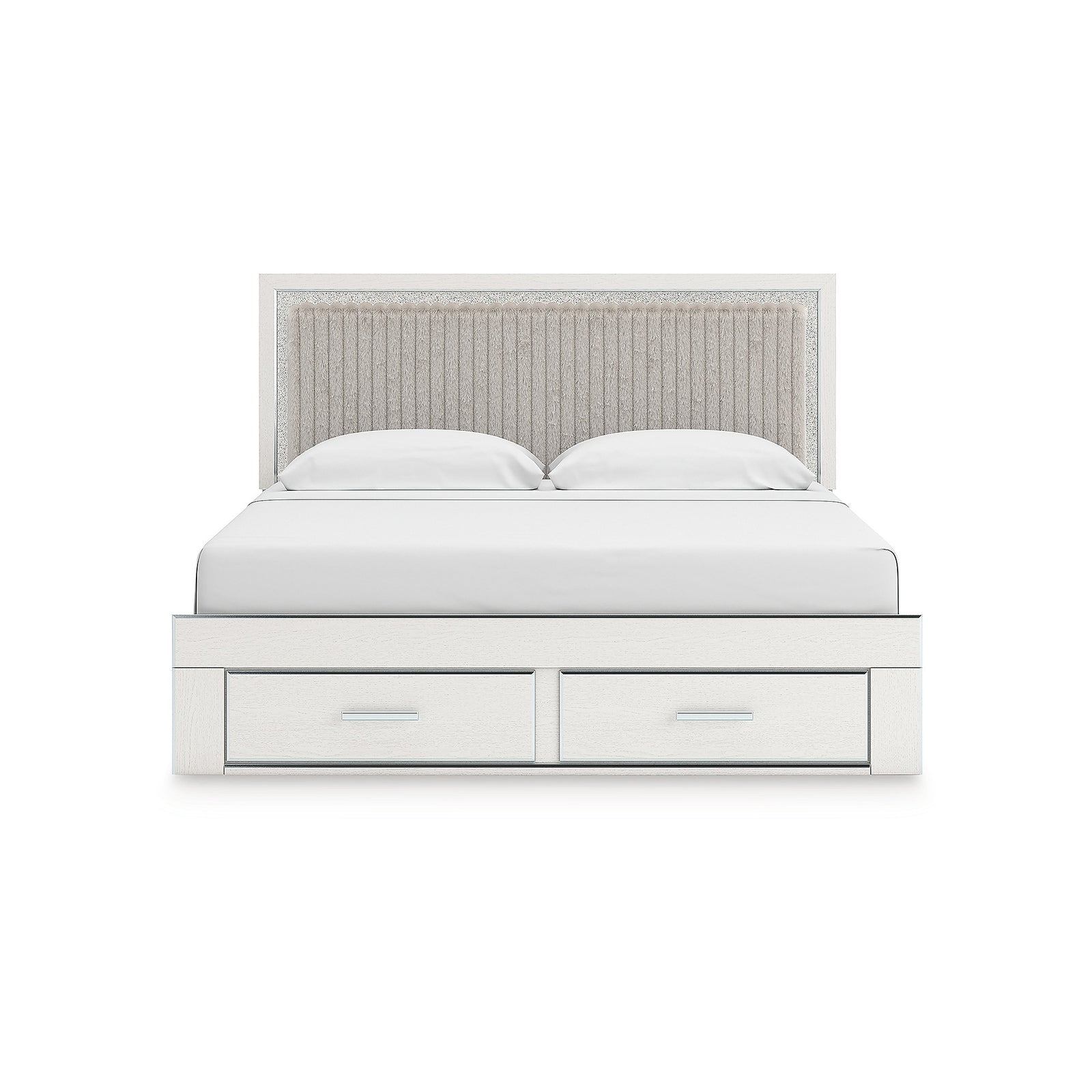 Zuraleus King Upholstered Panel Platform Storage Bed (PCB3381-SI) - Image 2