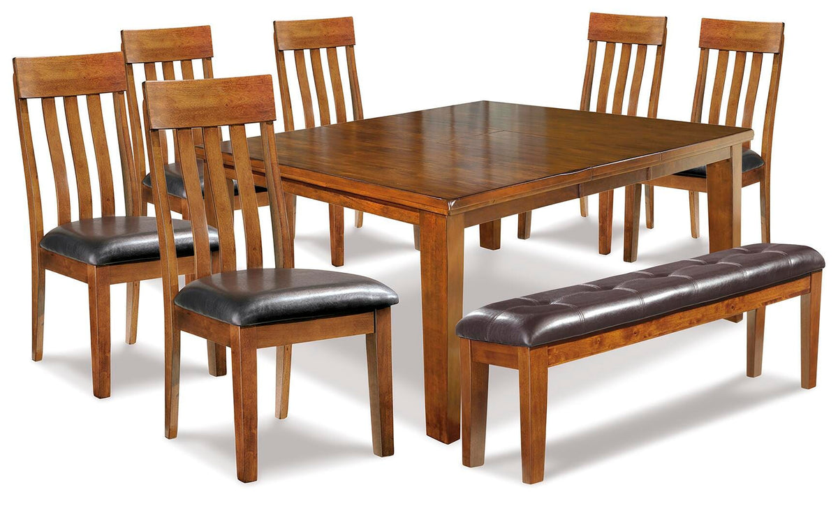Ralene Dining Table and 6 Chairs and Bench (D594-SI) - Image 2
