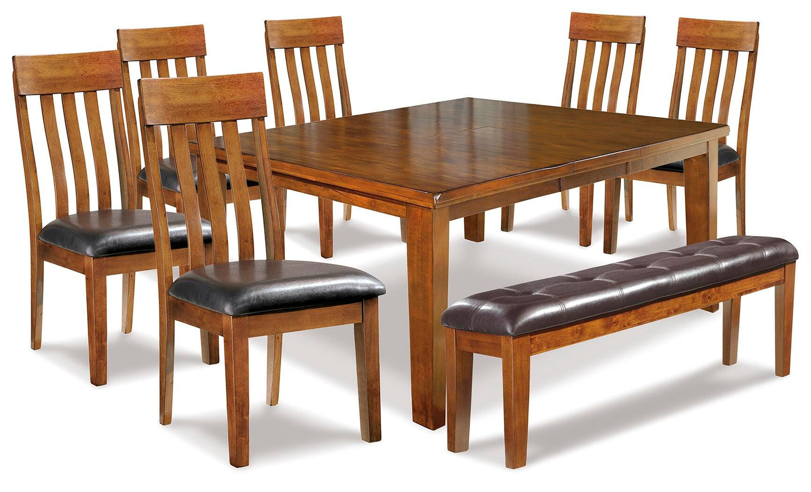 Ralene Dining Table and 6 Chairs and Bench (D594-SI) - Image 2