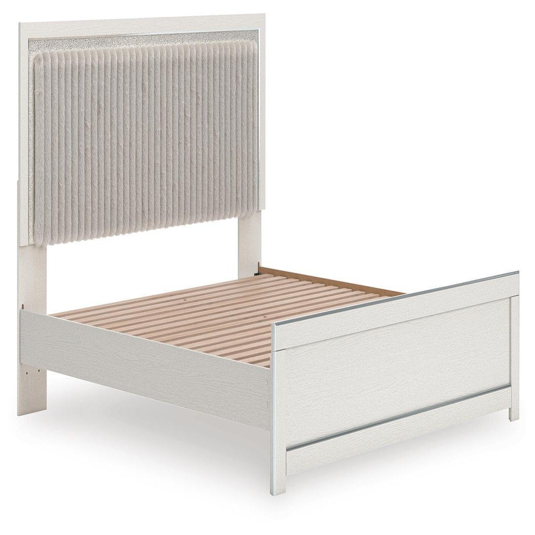 Zuraleus King Upholstered Panel Platform Bed (PCB3381-SI) - Image 2