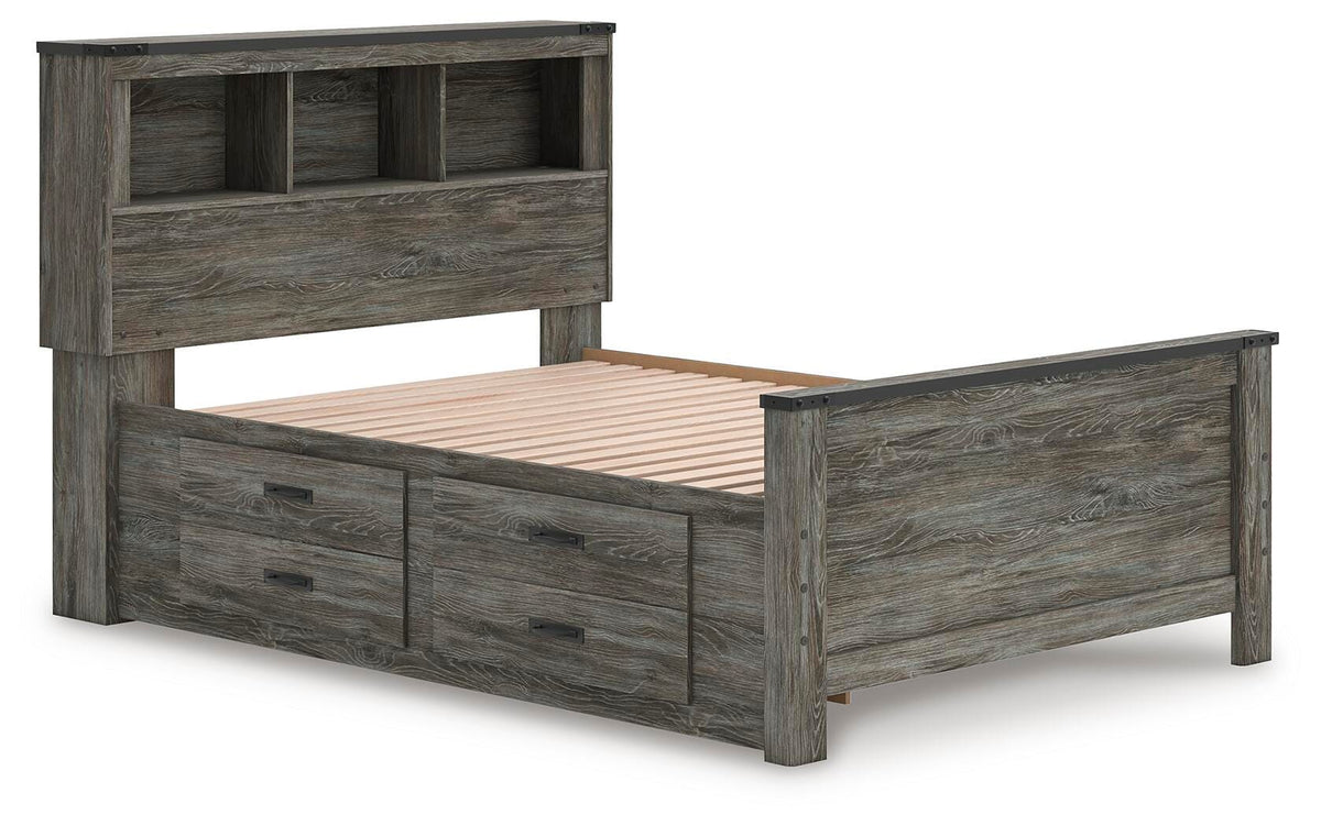 Frandern Bookcase Bed with Storage, Dresser and Mirror (B4480-SI) - Image 12