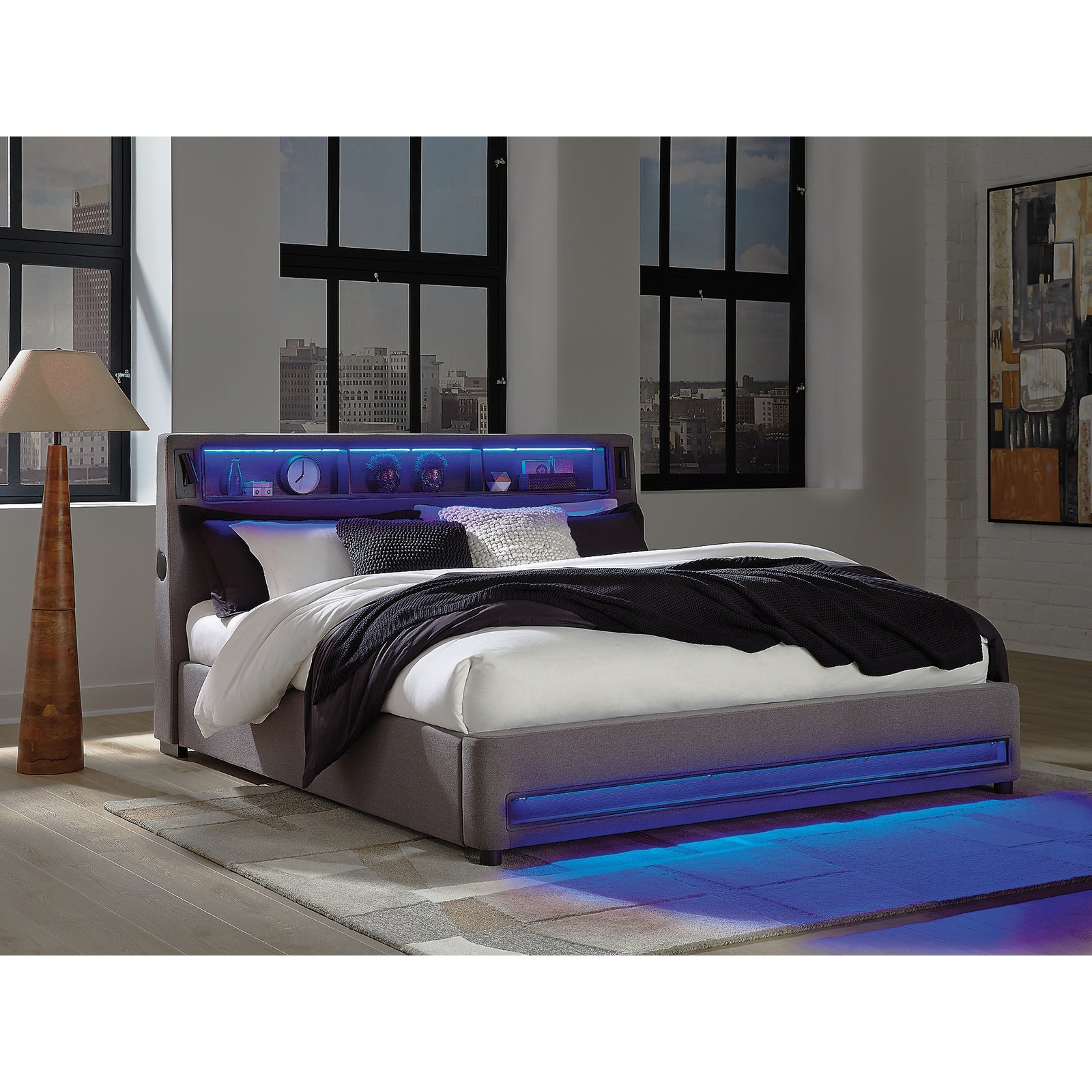 Verishaw King Upholstered Bed (PCB2721-SI) - Image 12