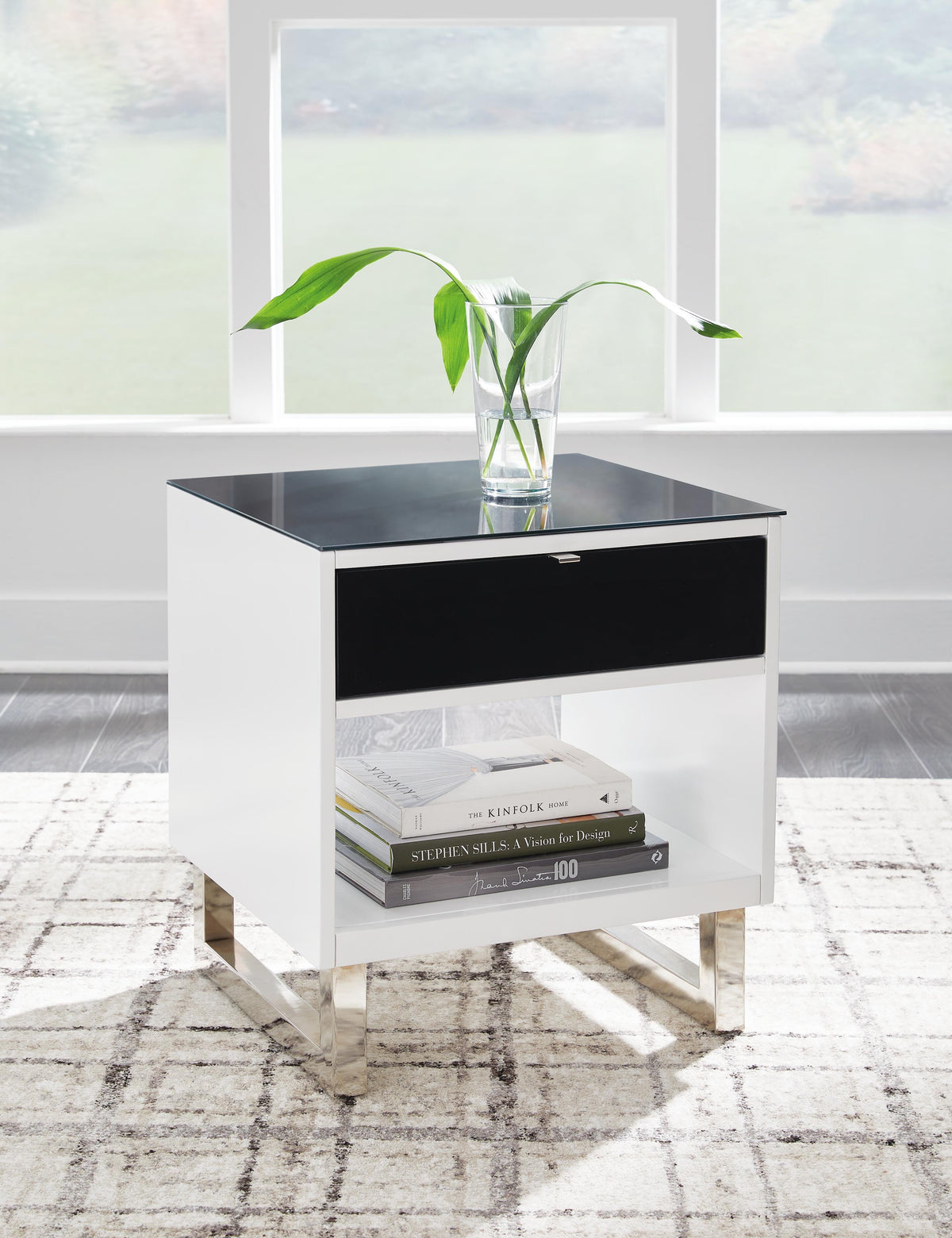 Gardoni Coffee Table and 2 End Tables - White/Black  (T756-SI) - Image 17