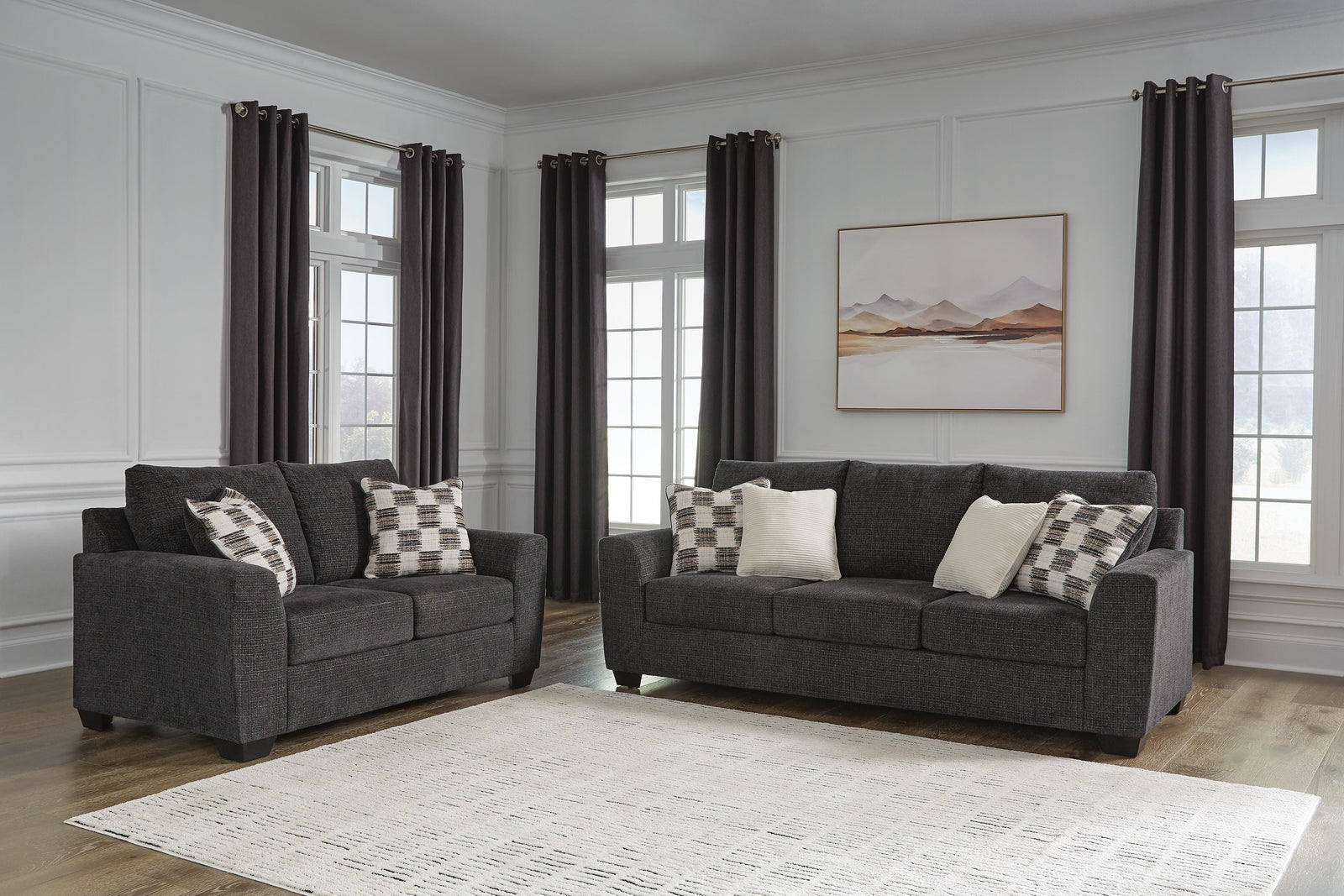 Loreo Sofa and Loveseat (63101-SI) - Image 8