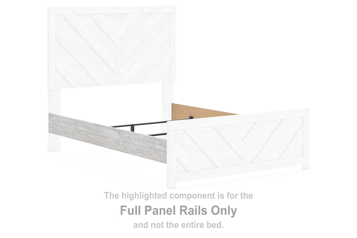 Cayboni Panel Rails - Whitewash  (B3788-SI) - Image 2