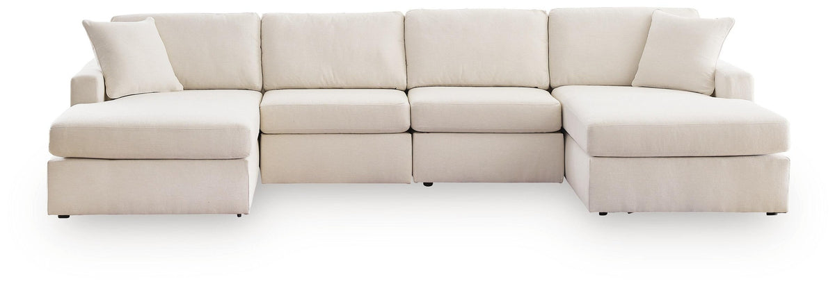 Modmax 4-Piece Double Storage Chaise Sectional (92103-SI)