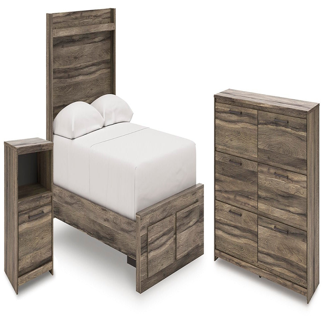 Elbrim Full Storage Bed, Dresser and Nightstand (PCB2005-SI)