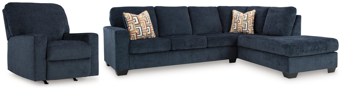 Aviemore 2-Piece Sectional and Recliner (24303-SI)