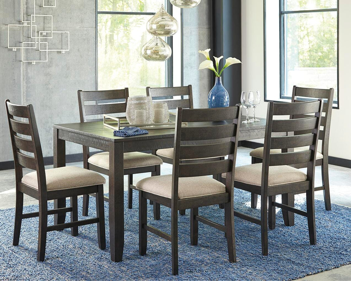 Rokane Dining Table and Chairs (Set of 7) (D397-SI) - Image 2