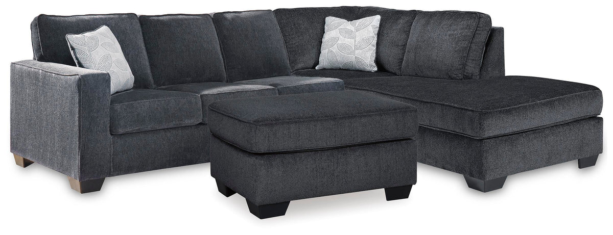 Altari 2-Piece Sleeper Sectional and Ottoman (87213-SI)