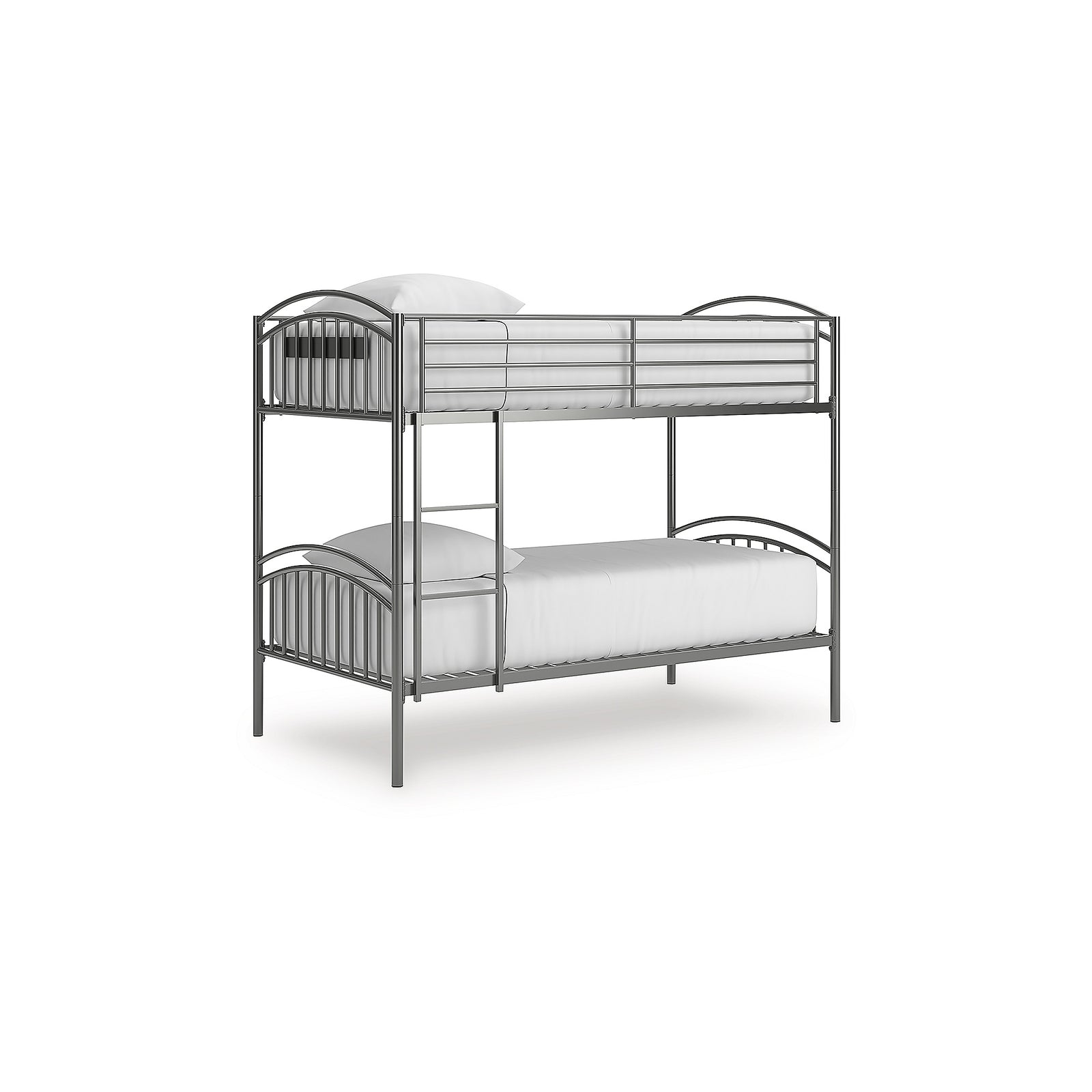 Lanceburg Twin over Twin Bunk Bed and 2 Mattresses (PCB400-SI)