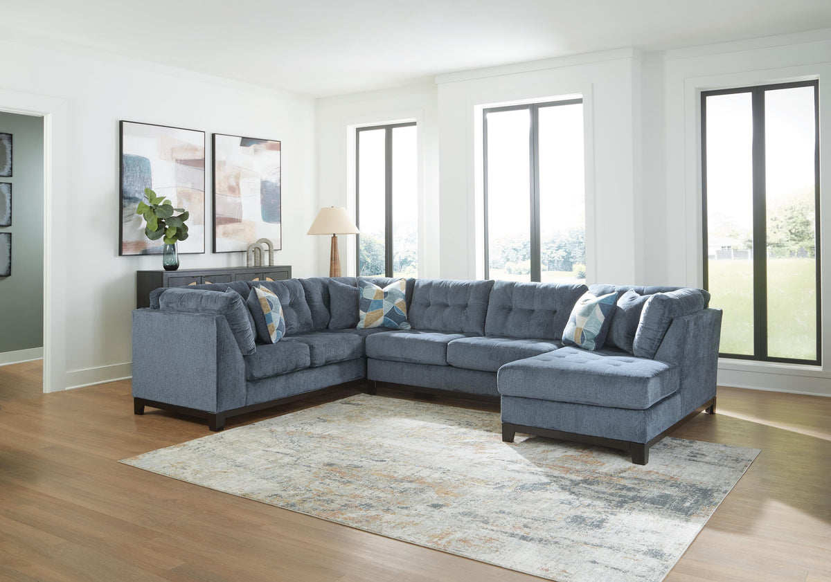 Maxon Place 3-Piece Sectional with Chaise (33003-SI) - Image 3