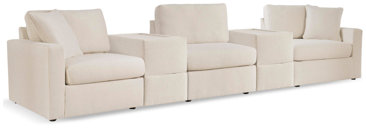 Modmax 5-Piece Sectional and 3 Ottomans (92103-SI) - Image 3