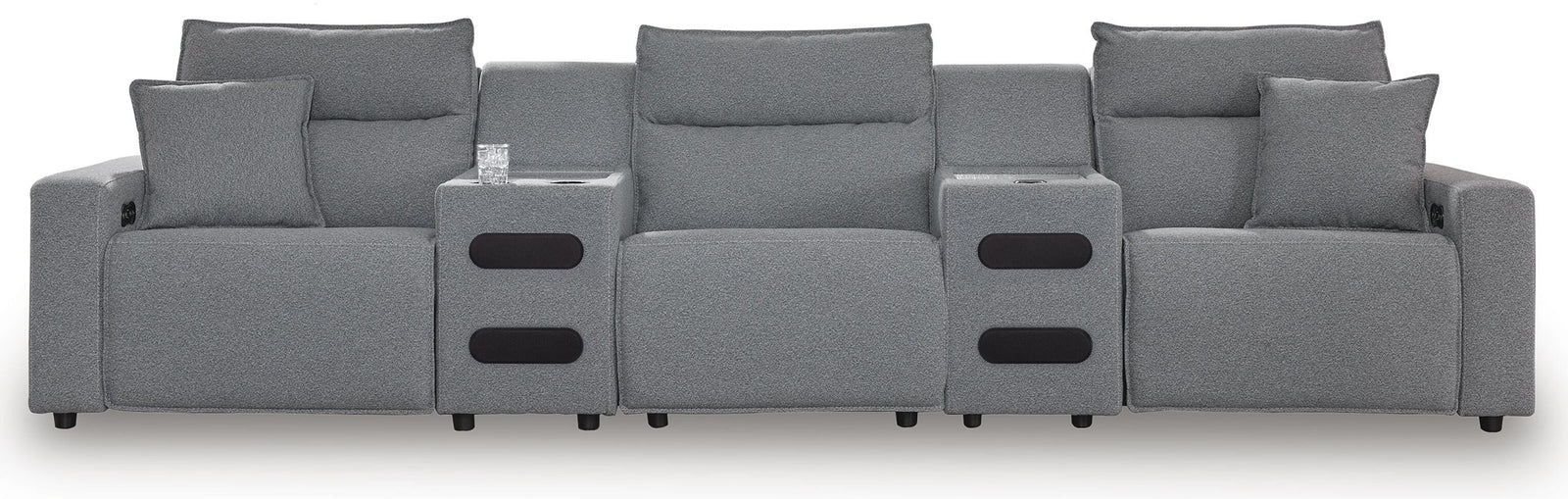 Modmax II 5-Piece Power Reclining Sectional with Audio Consoles (65906-SI)