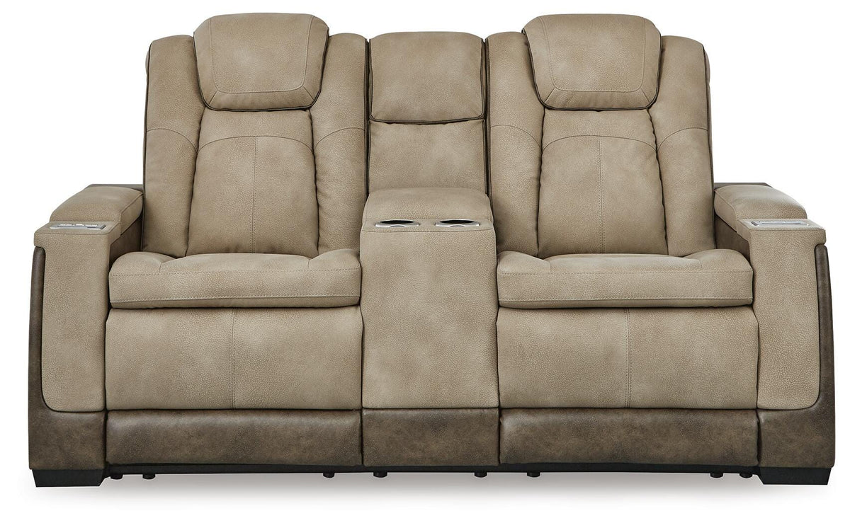 Next-Gen Durapella Power Reclining Loveseat with Console (22003-SI) - Image 5