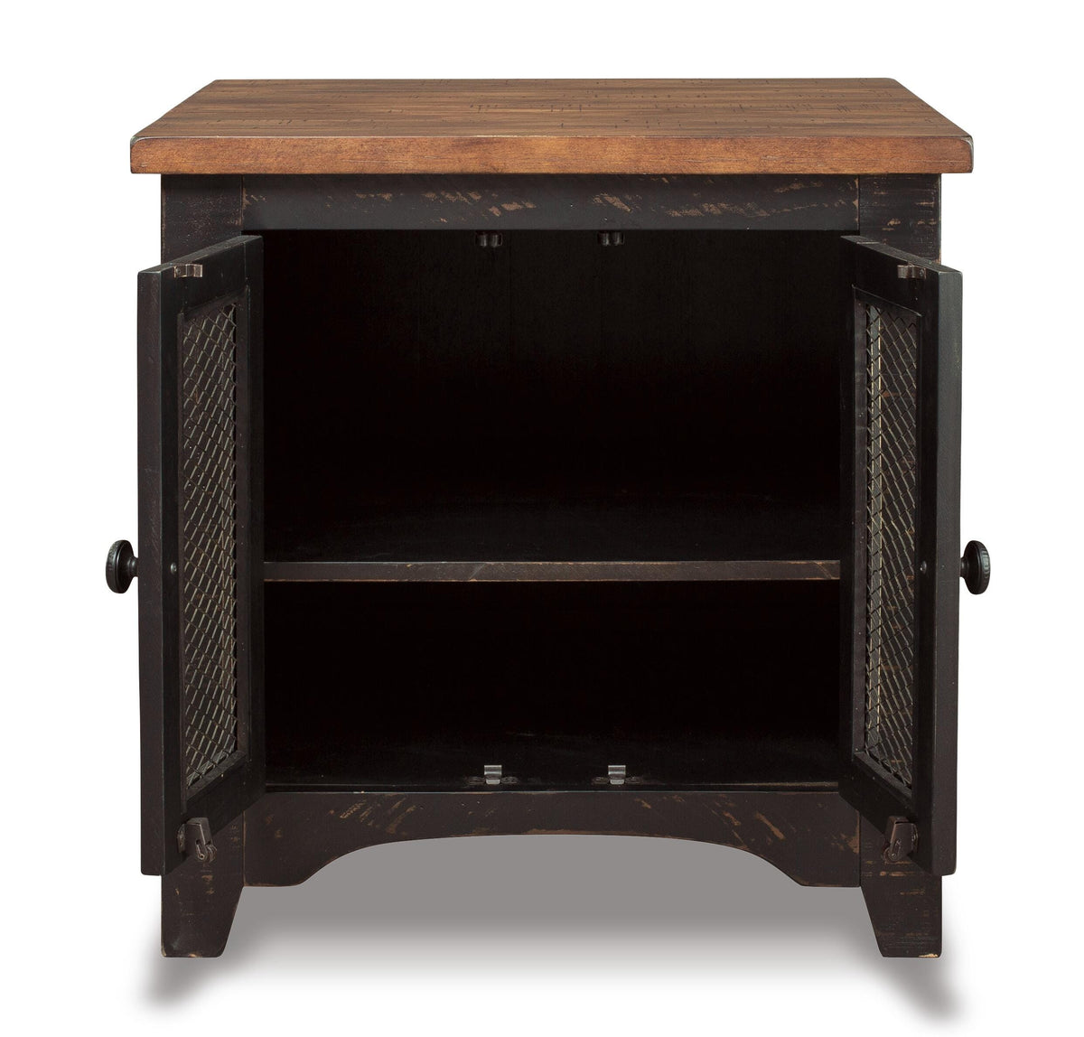 Valebeck End Table - Black/Brown  (T468-SI) - Image 3