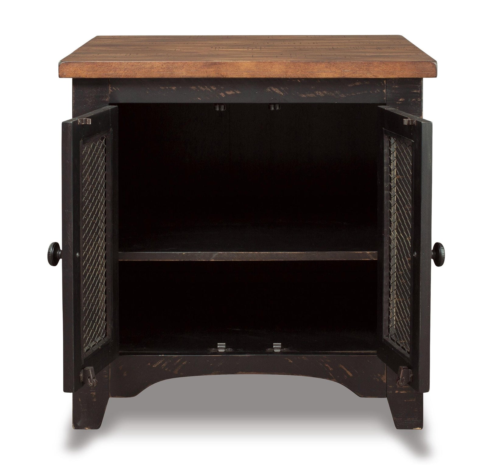 Valebeck End Table - Black/Brown  (T468-SI) - Image 3