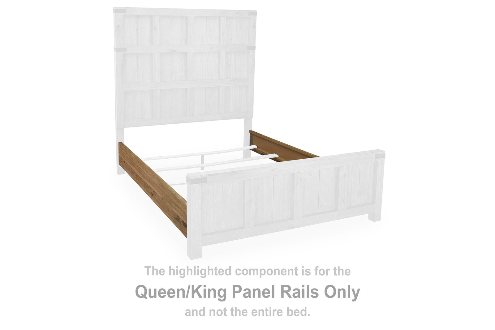 Ridgester Panel Rails - Light Brown  (B858-SI) - Image 2