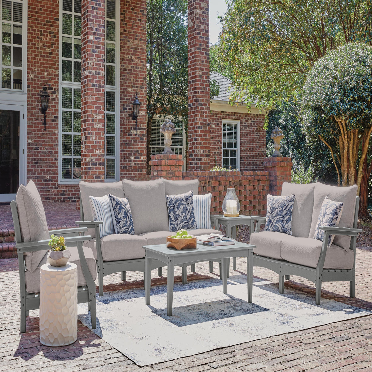 Cove Beach Outdoor Sofa with Cushion (PCP803-SI) - Image 25