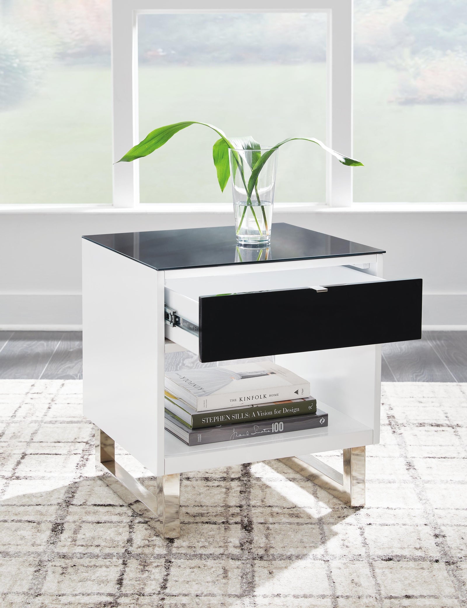Gardoni Coffee Table and 2 End Tables - White/Black  (T756-SI) - Image 18