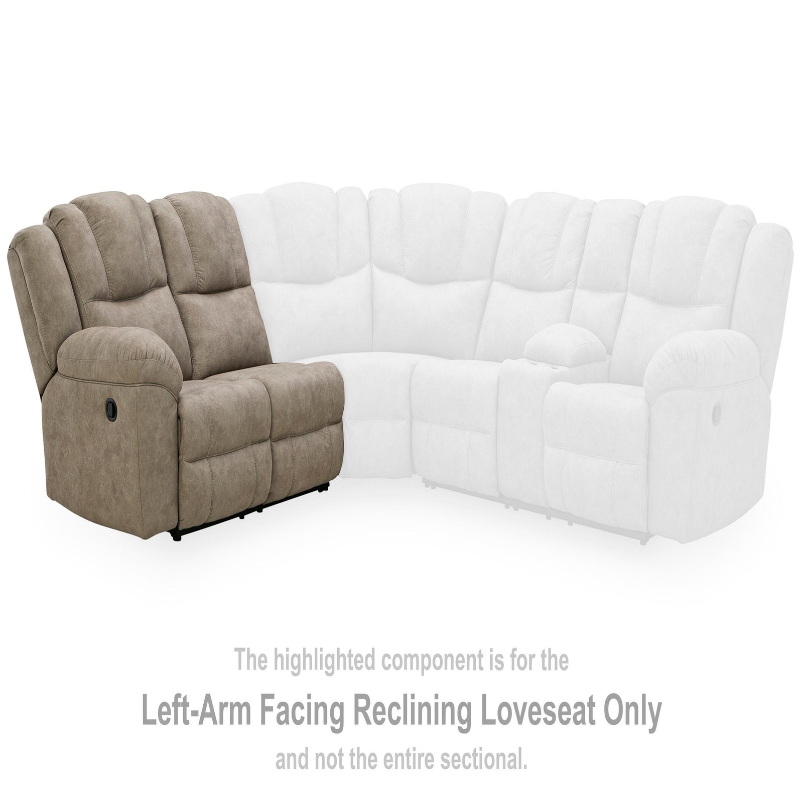 Pearce-Pike Right-Arm Facing Reclining Loveseat (PC69205-SI) - Image 7