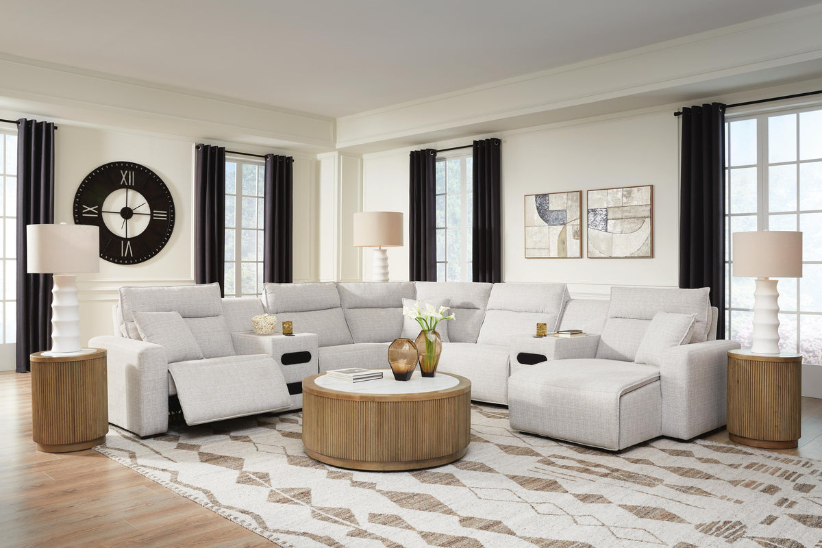 Modmax II 5-Piece Reclining Sectional with Double Chaise and Consoles (65907-SI)