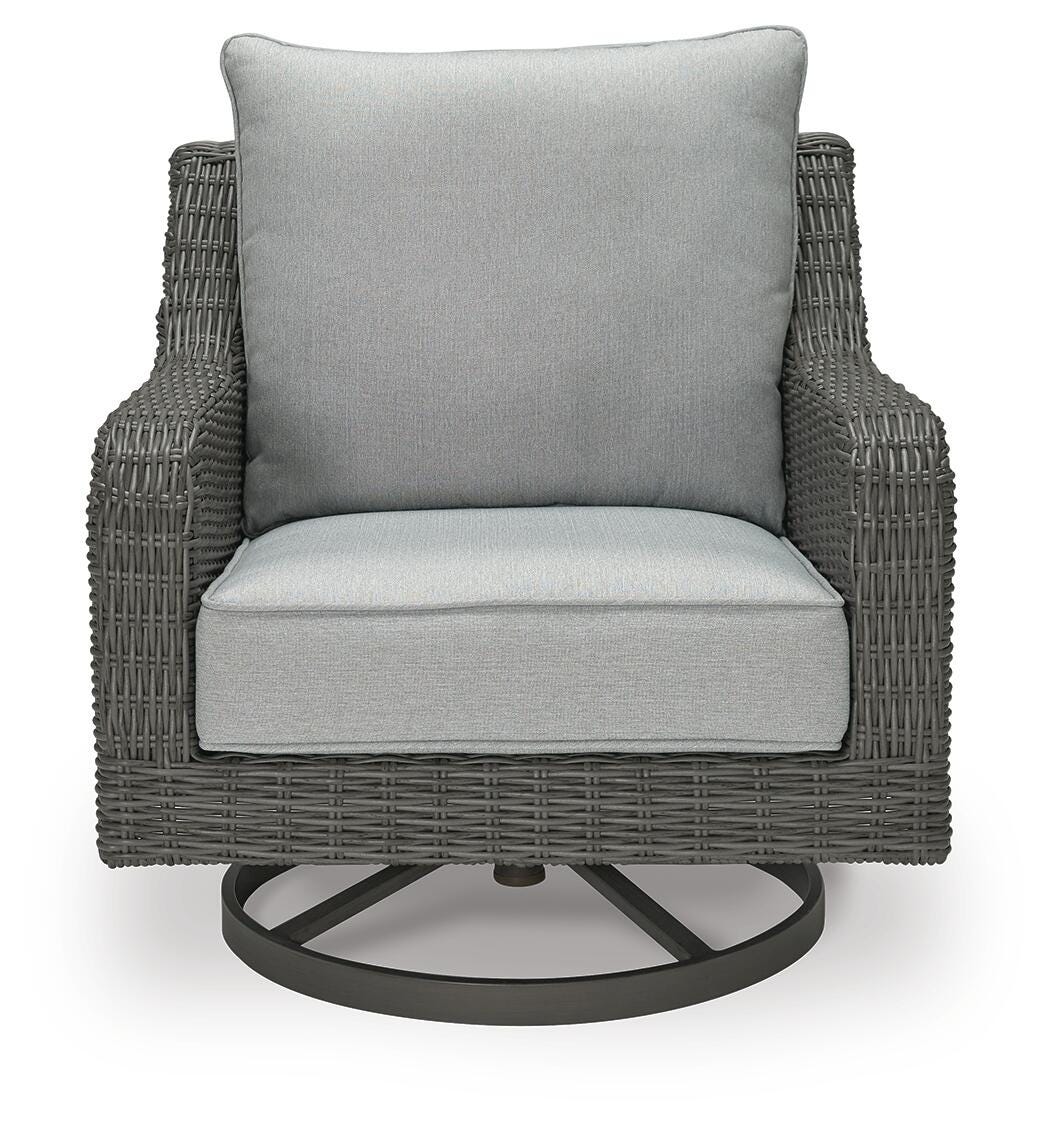 Elite Park Outdoor Swivel Lounge with Cushion (P518-SI) - Image 7