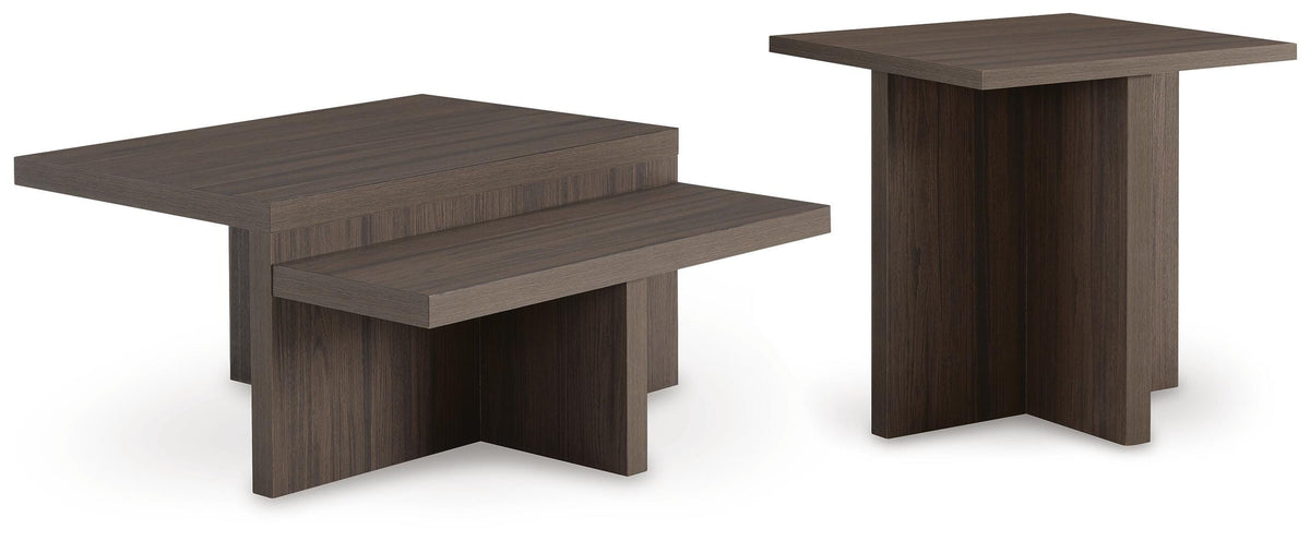 Zendex Table (Set of 2) - Brown  (T304-SI)