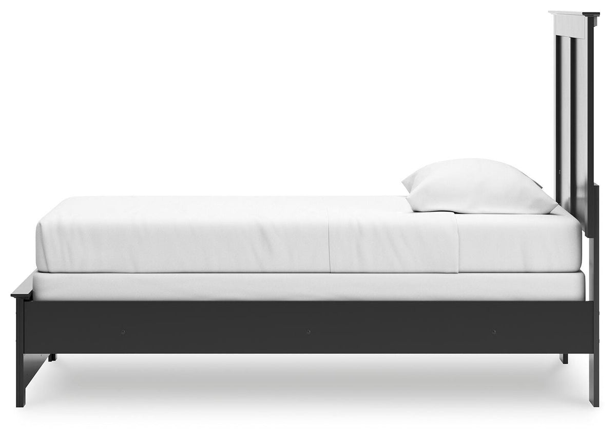 Maribel Panel Bed and Nightstand (B138-SI) - Image 6