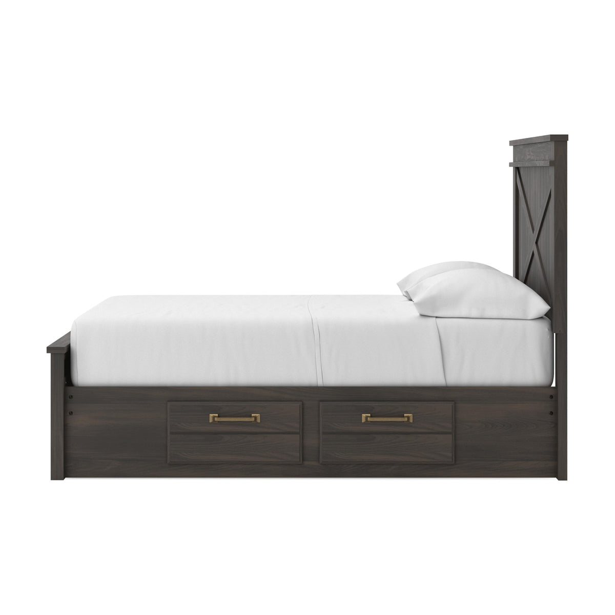 Vonitta Bay Full Panel Bed with 2 Sided Storage (PCB2648-SI) - Image 9