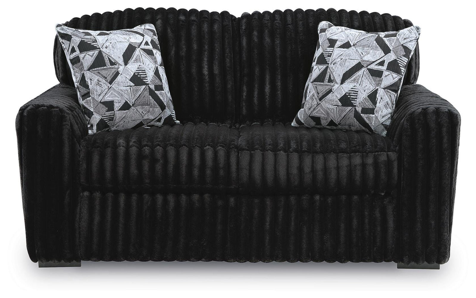 Midnight-Madness Sofa, Loveseat and Oversized Ottoman (98103-SI) - Image 5