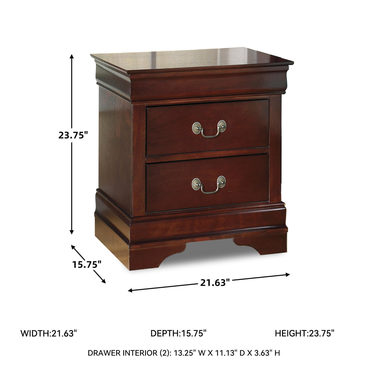 Alisdair Sleigh Bed, Chest and Nightstand (B376-SI) - Image 8