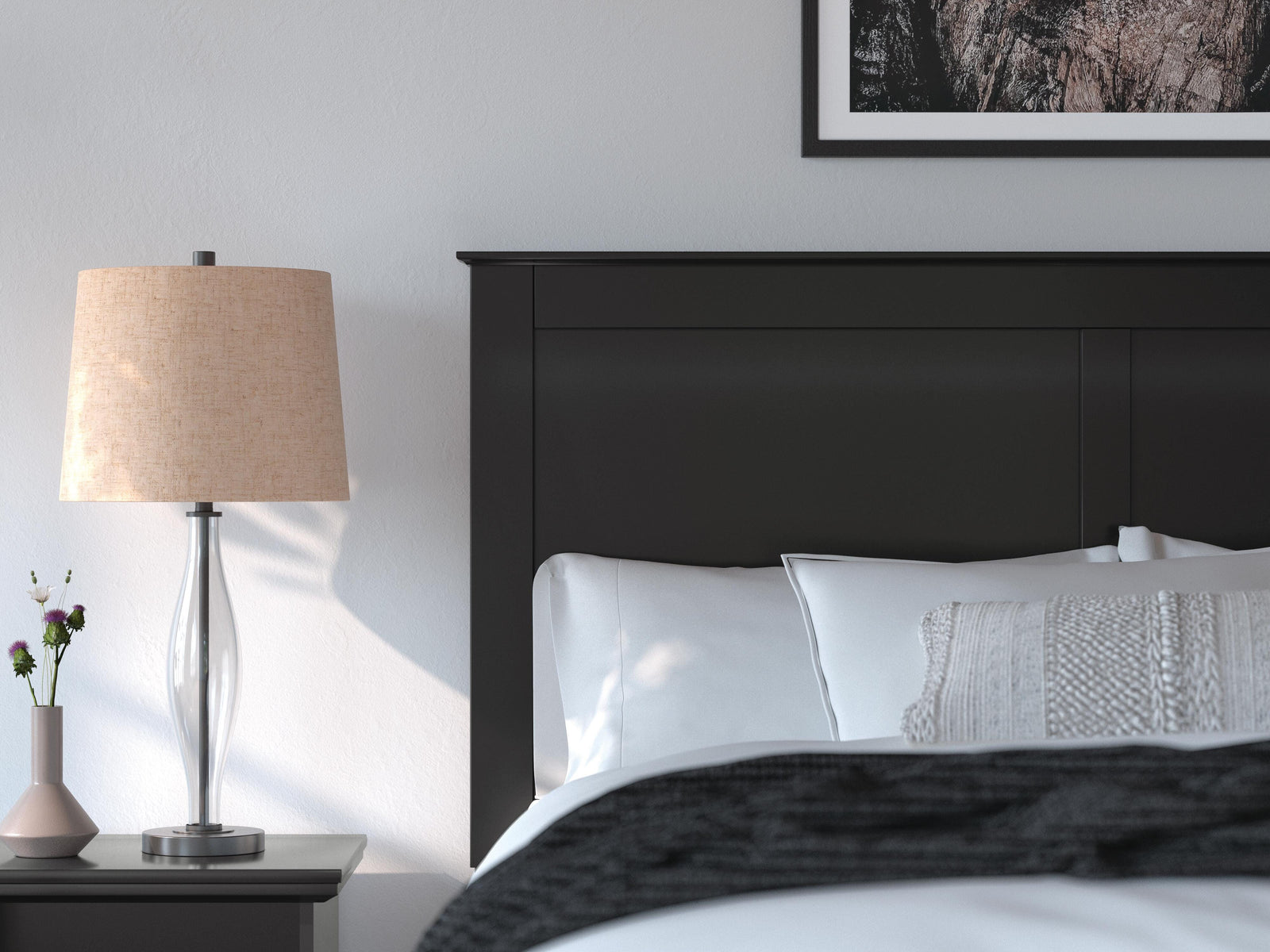 Maribel Panel Bed with Dresser, Mirror and Nightstand - Black  (B138-SI) - Image 24