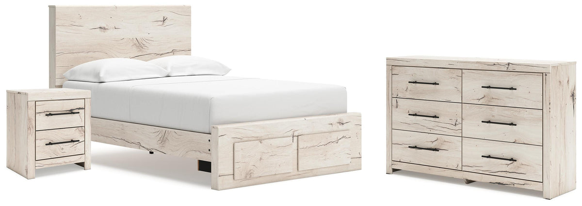 Lawroy Storage Bed, Dresser and Nightstand - Light Natural  (B2310-SI)