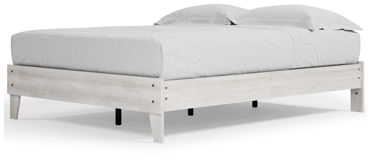 Shawburn Platform Bed - Whitewash  (EB4121-SI) - Image 4