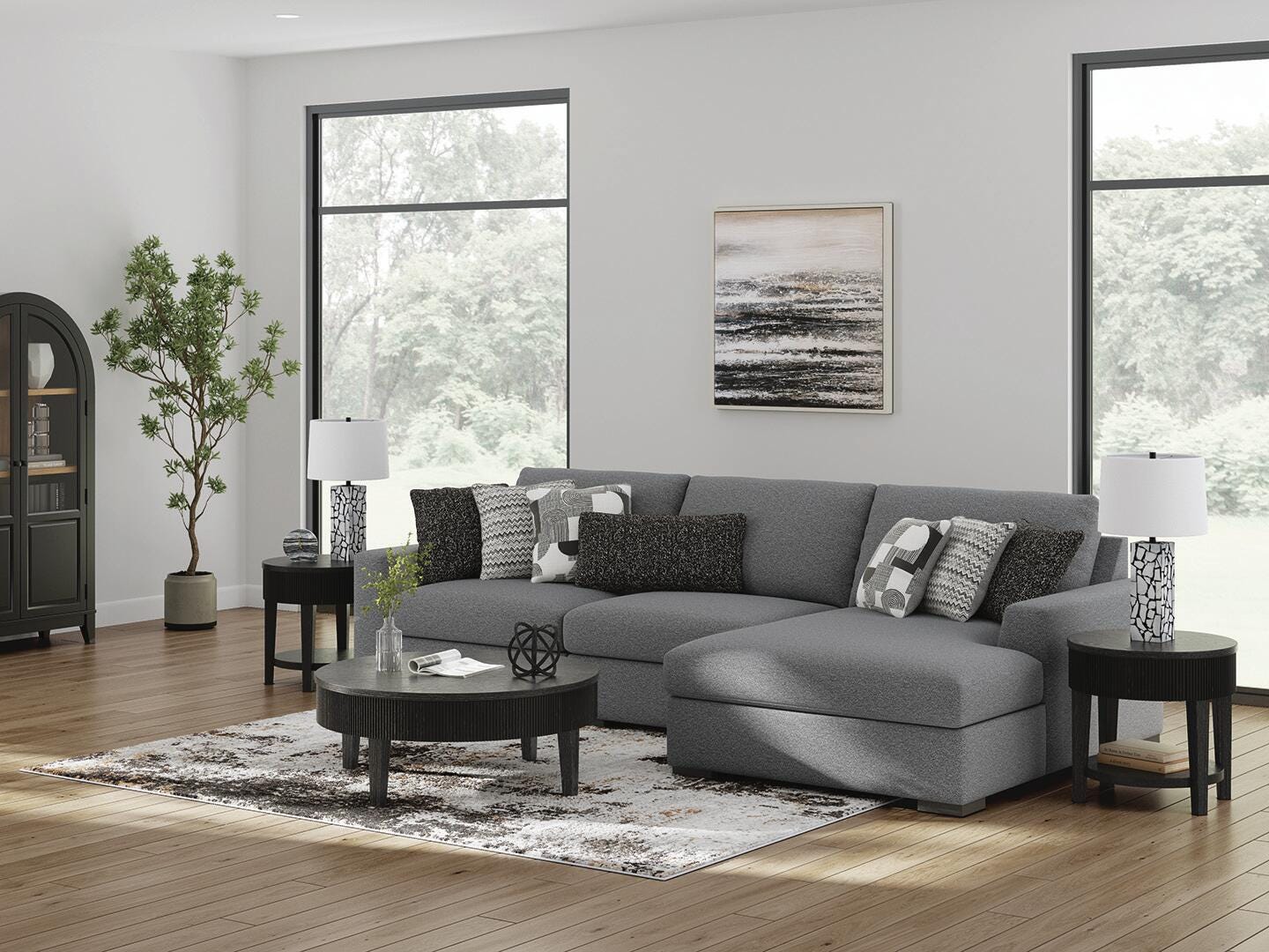 Bealton 3-Piece Sectional with Chaise (61305-SI) - Image 2