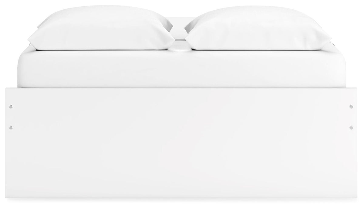 Onita Platform Bed with 2 Side Storage - White  (EB9630-SI) - Image 6