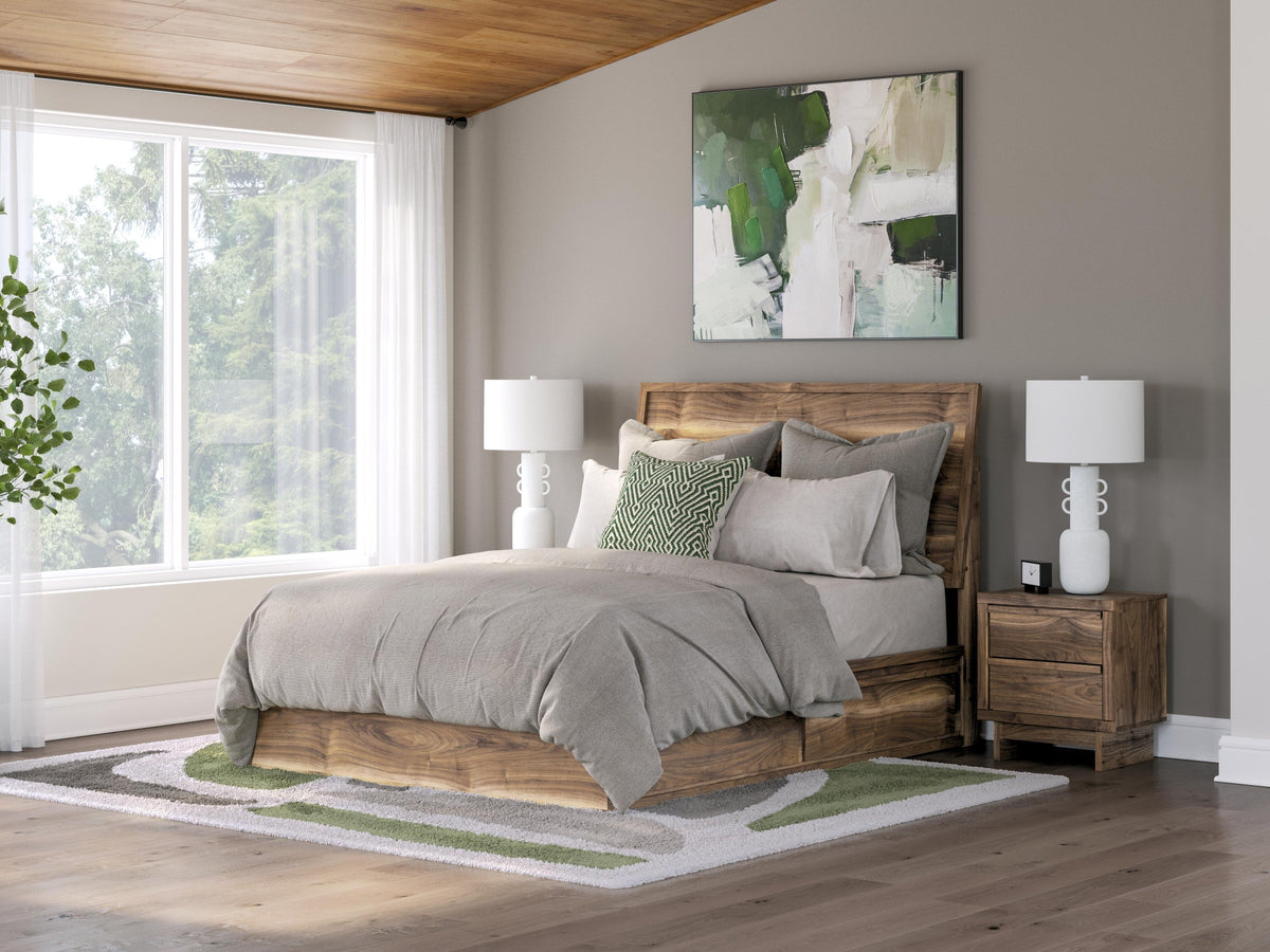 Chirason Queen Panel Bed with Storage (PCB3367-SI) - Image 9
