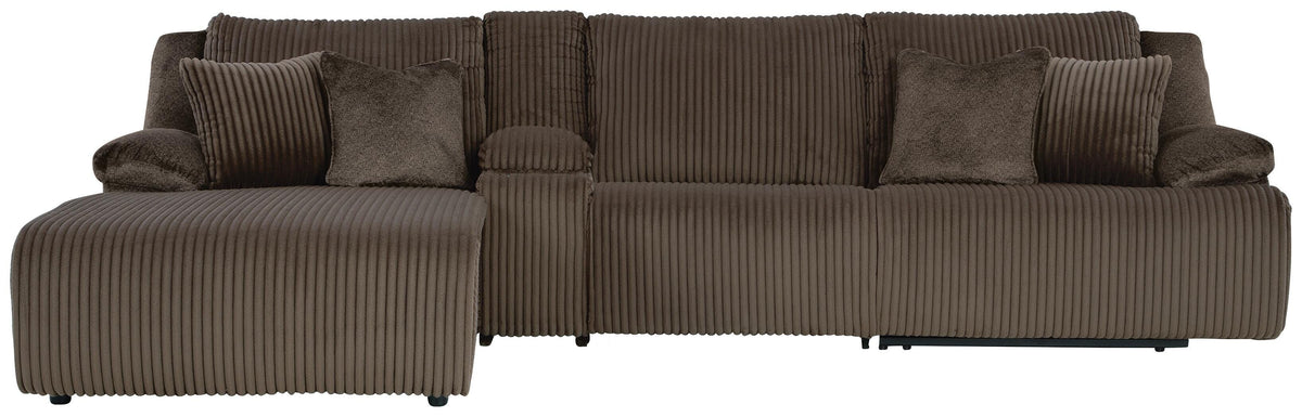Top Tier 4-Piece Reclining Sectional with Chaise (92705-SI)