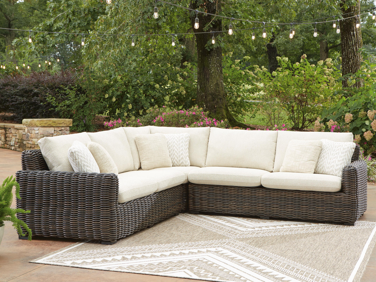 Kimora 3-Piece Outdoor Sectional (P711-SI) - Image 2
