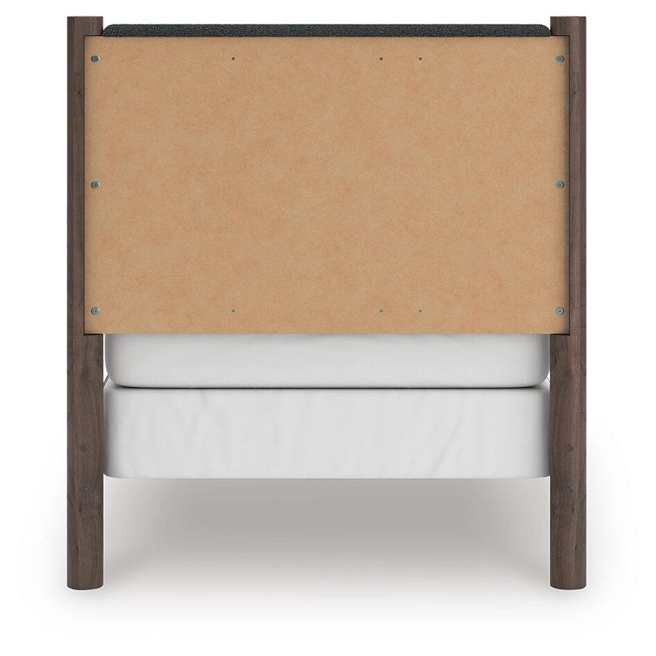 Pamytta Twin Upholstered Panel Bed, Dresser and Mirror (PCB2614-SI) - Image 12