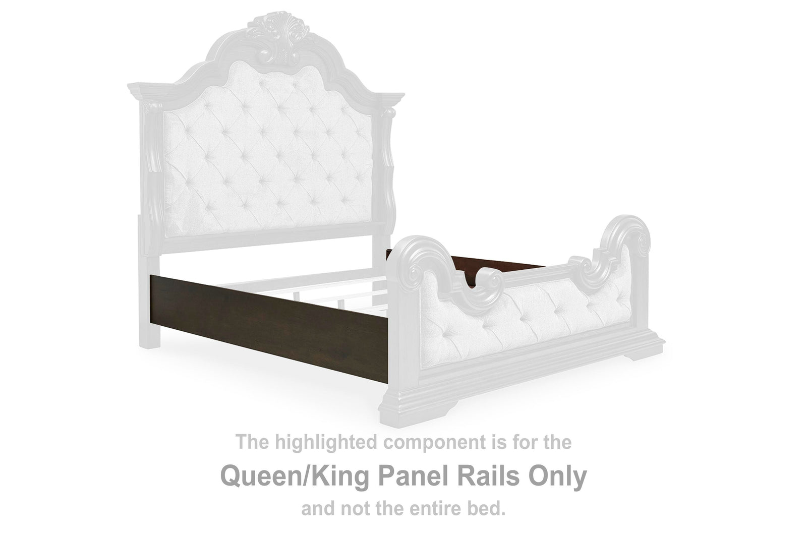 Maylee Panel Rails - Dark Brown  (B947-SI) - Image 2