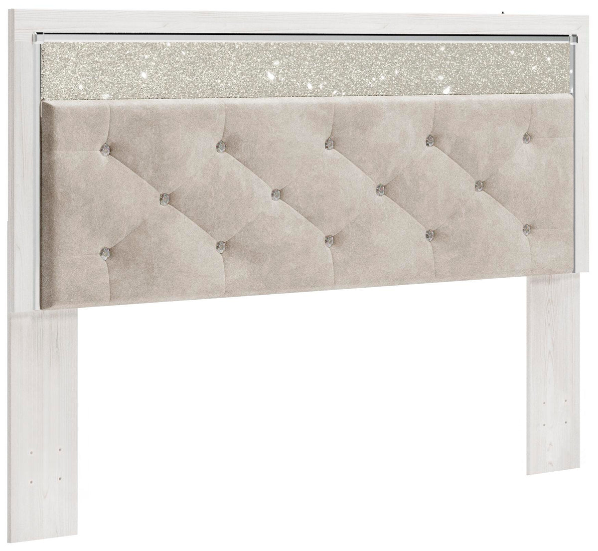 Altyra Upholstered Panel Headboard - White  (B2640-SI)