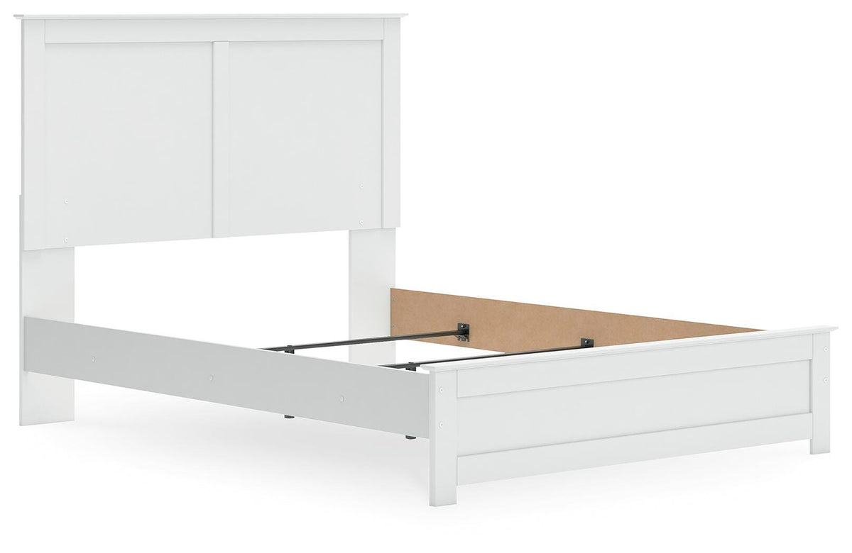 Bostwick Shoals Panel Bed with Mirrored Dresser, Chest and 2 Nightstands - White  (B139-SI) - Image 16