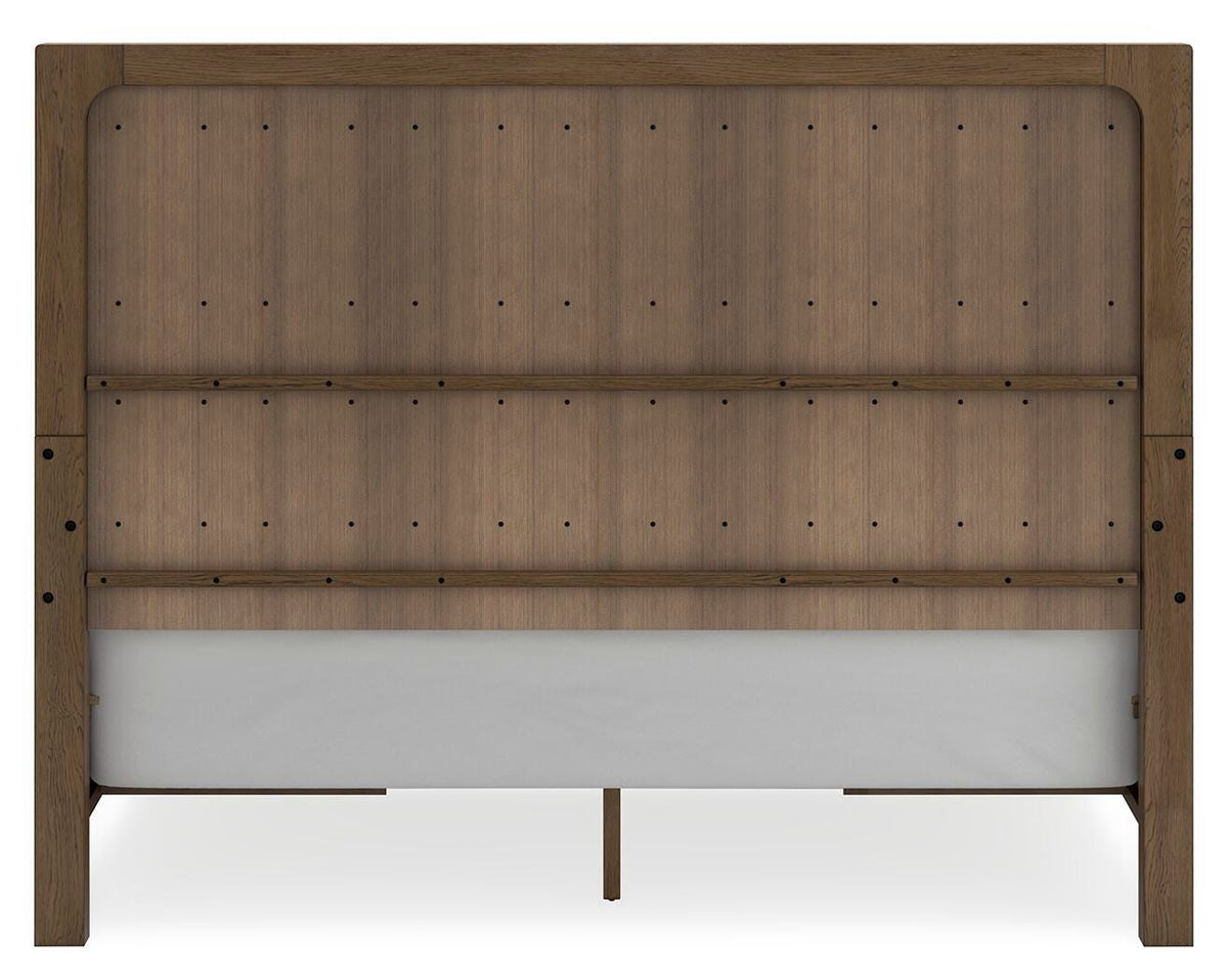 Cabalynn Panel Bed with Storage, Dresser and Mirror - Light Brown  (B974-SI) - Image 11