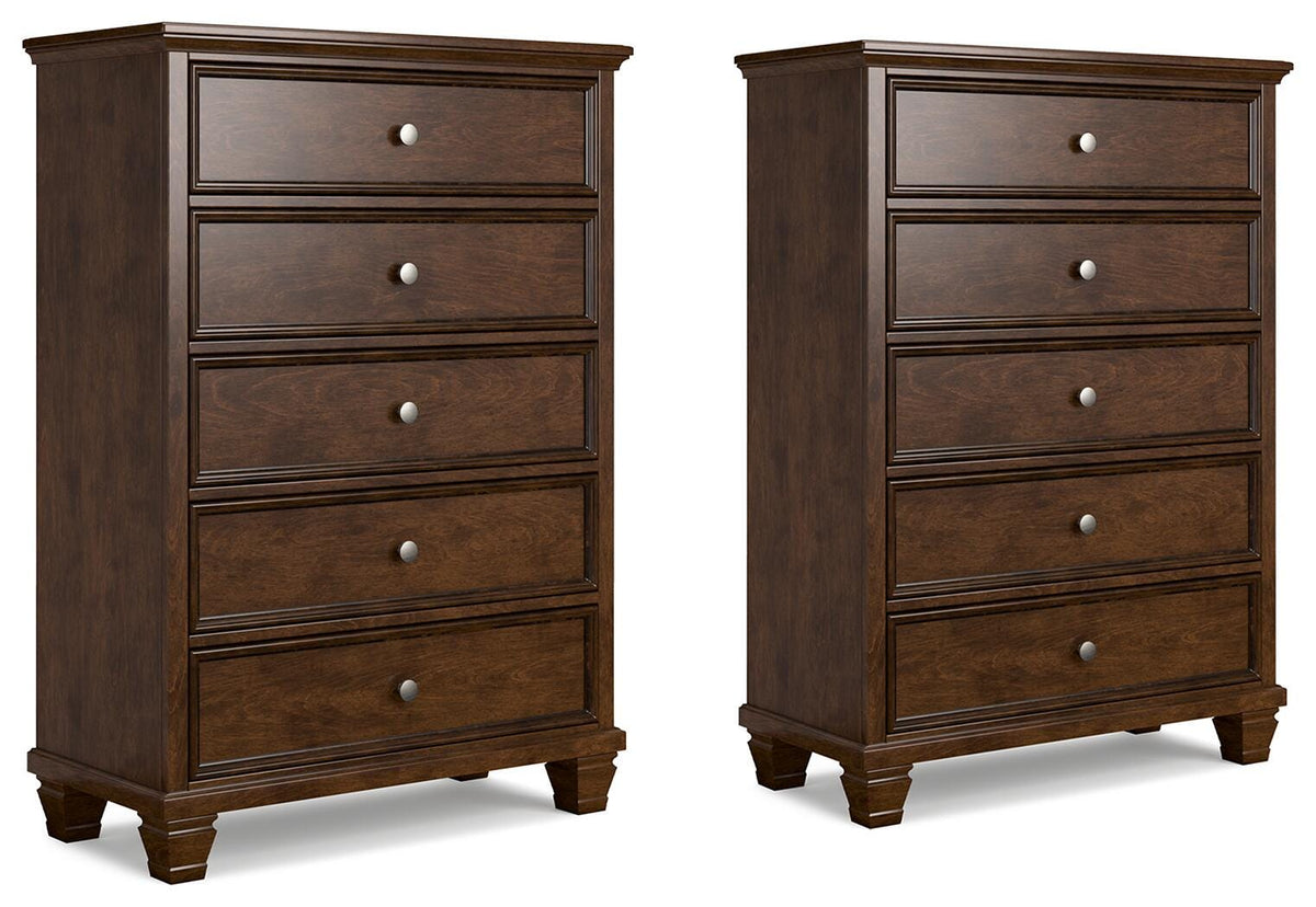 Danabrin Set of 2 Chests - Brown  (B685-SI)