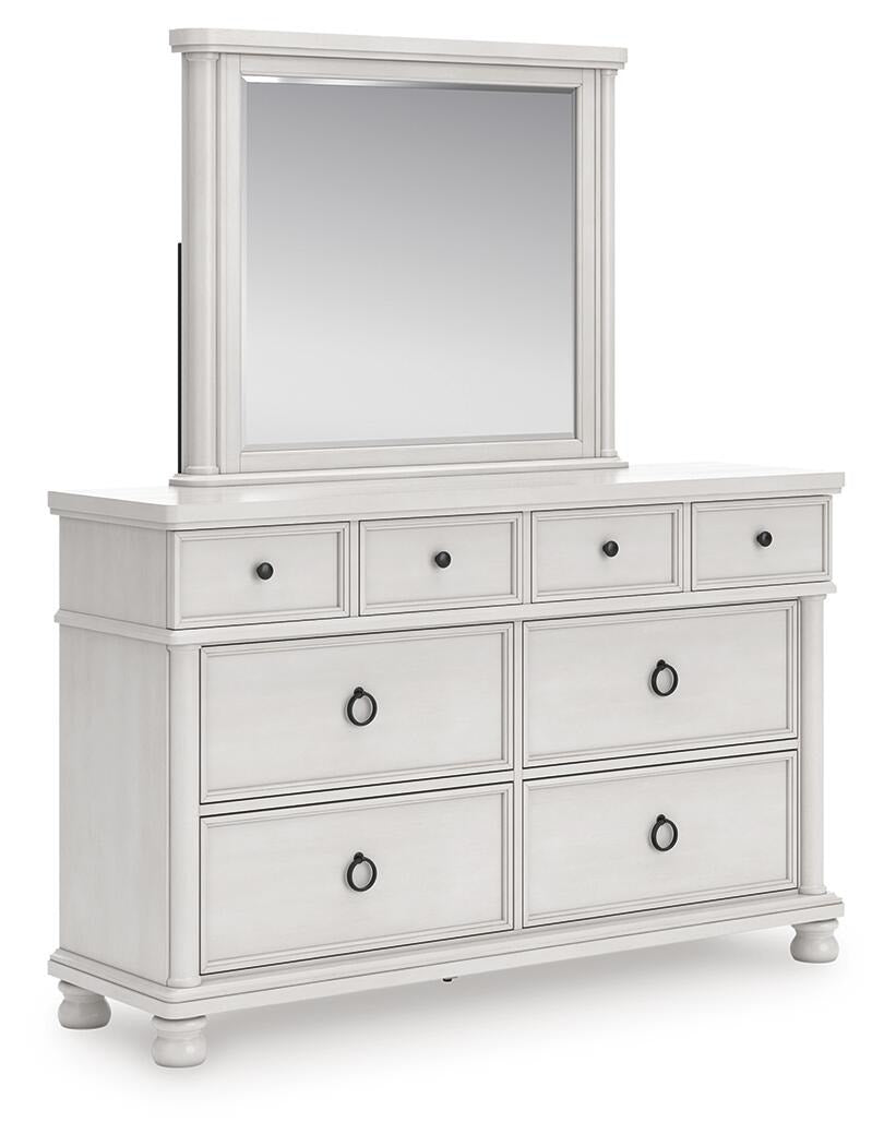 Rowlenstown Queen Poster Bed, Dresser and Mirror (PCB823-SI) - Image 3